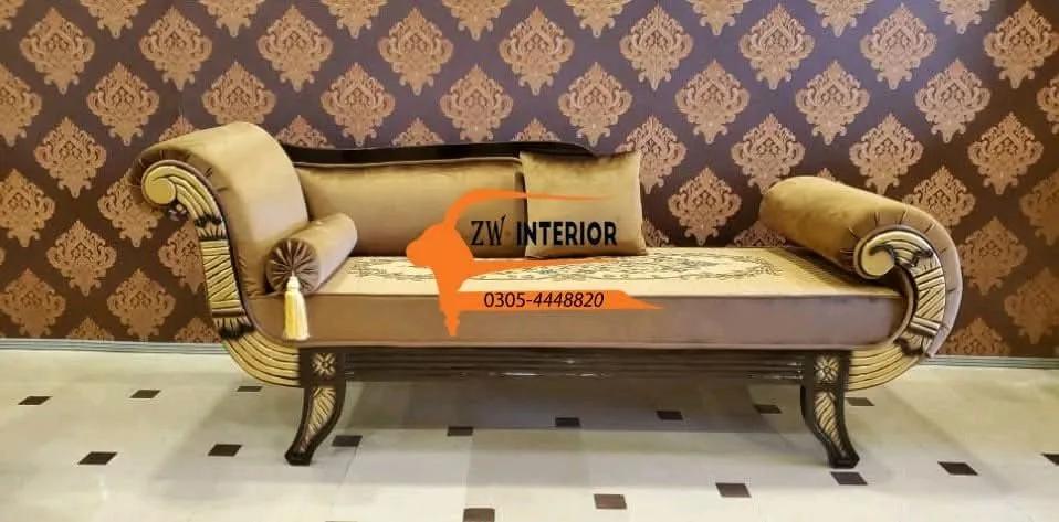  3 seater wooden Diwan sofa   — Lahore