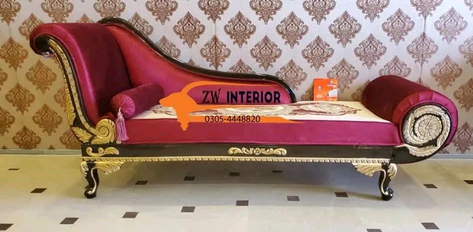 Red diwan sofa — Lahore
